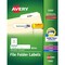 Avery File Folder Labels, TrueBlock, 1/3 Cut, 1500/BX, White PK AVE5366 - alternate 1